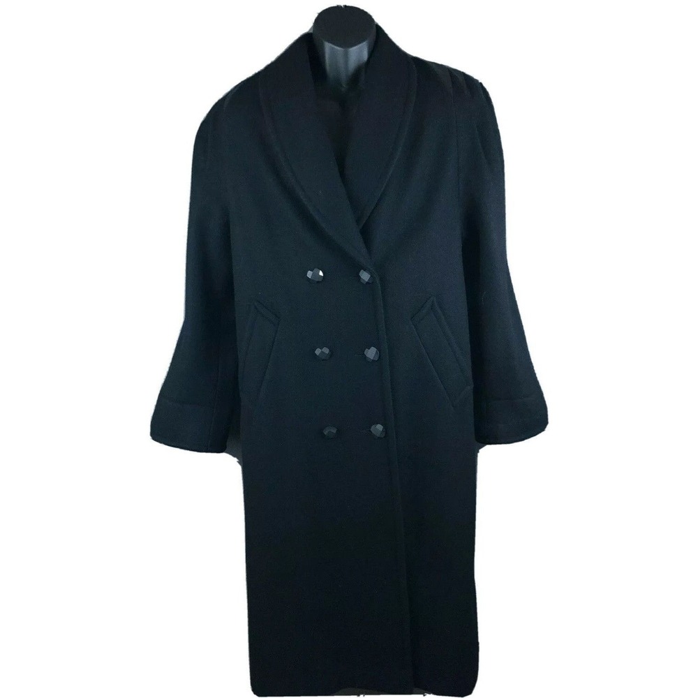 Jofeld Forstmann Women's Wool VTG 80s Trench Coat Overcoat Size 10 Jacket‎